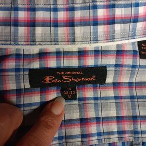 Ben Sherman  Men's Multicolor Plaid Shirt Size M